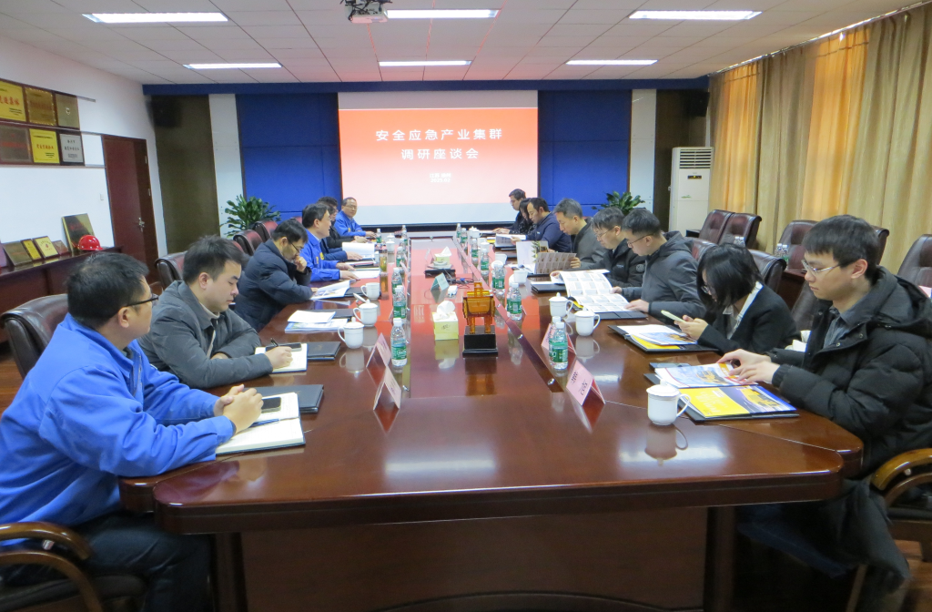 江苏省工业和信息化厅、应急管理厅领导一行至DB真人 调研安全应急产业集群发展情况  